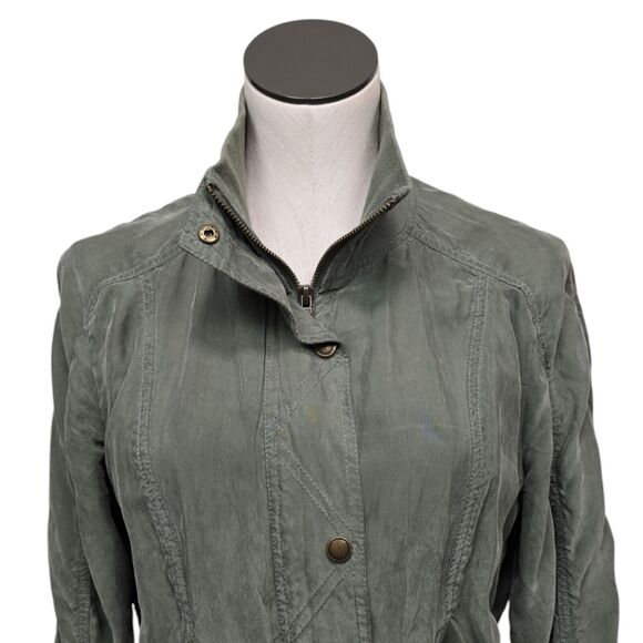 Anthropologie Marrakech‎ Drape Utility Lightweight Jacket Size Small Drawstring - Picture 9 of 11